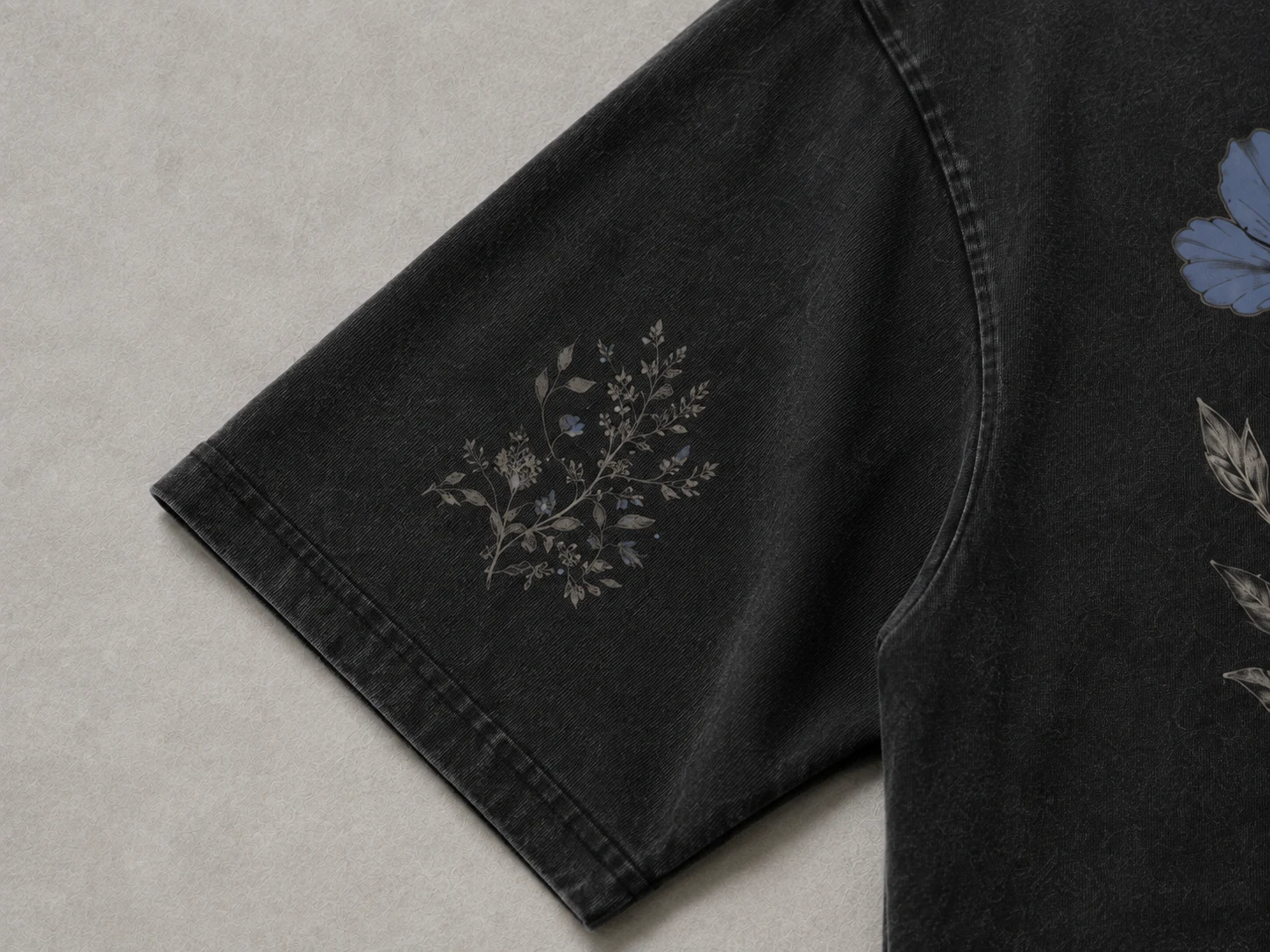 Botanical sleeve detail